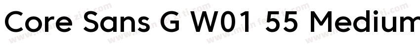 Core Sans G W01 55 Medium字体转换